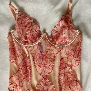 Savage X Fenty Red Lace Teddy – Size S